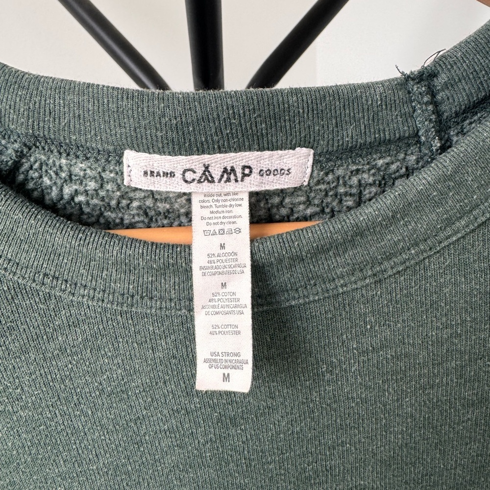 CAMP BRAND Fleece Lined Sweater | Spruce Green | Women’s Medium | Super Soft - Picture 4 of 7
